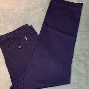 Polo by Ralph Lauren Men's Dark Blue Chinos, Size: 40W x 32L. (5441)